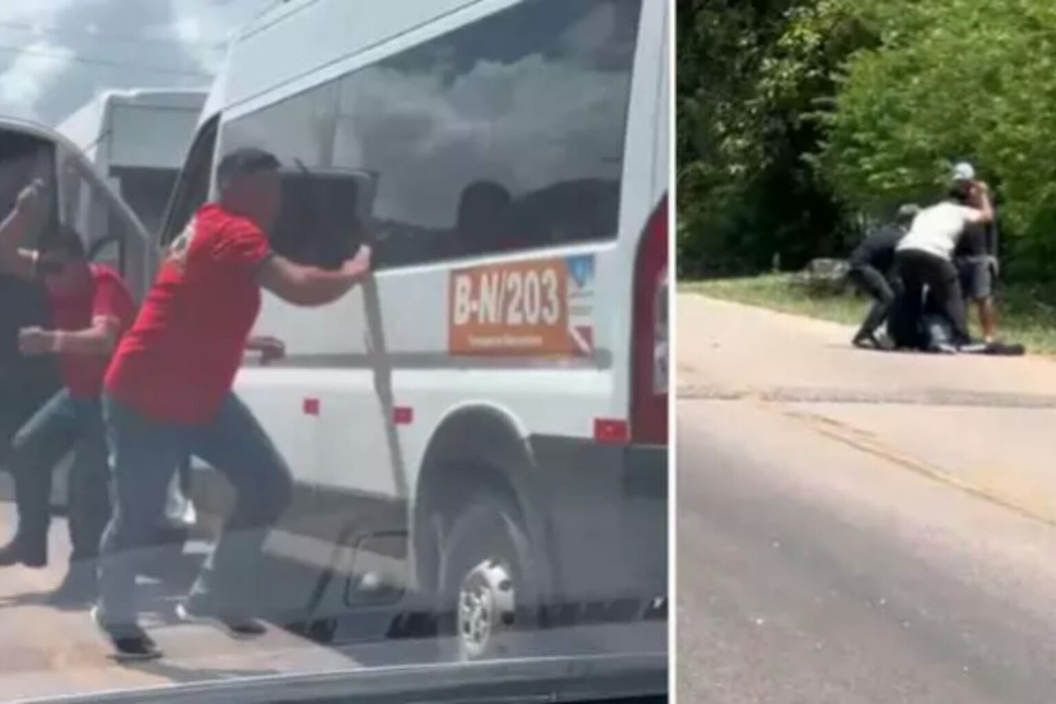 Briga entre motoristas de vans por disputa de passageiros é registrada no Pará