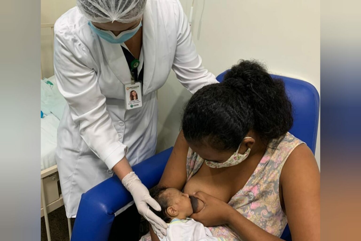 Fonoaudiólogo do Hospital Regional de Marabá auxilia mães na amamentação