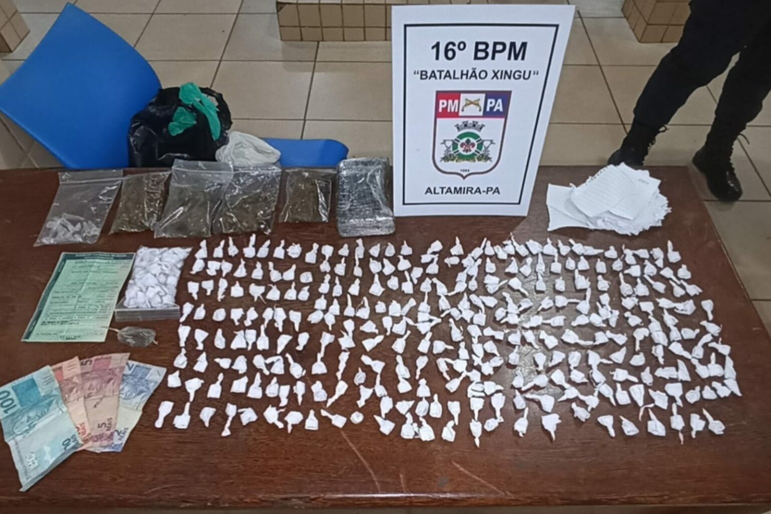 Integrante de facção é preso com maconha e crack em Altamira