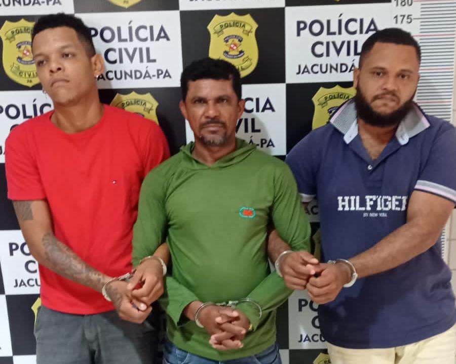 Trio é preso com armas de fogo e celulares roubados no sudeste do Pará