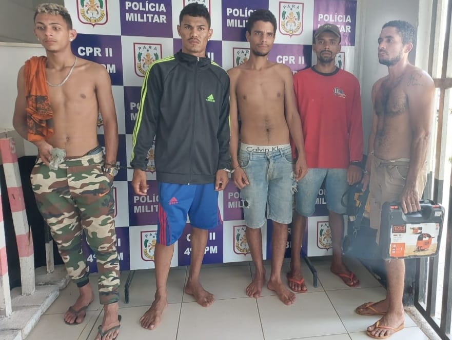 PM captura bando, apreende drogas e recupera ferramentas furtadas em Marabá