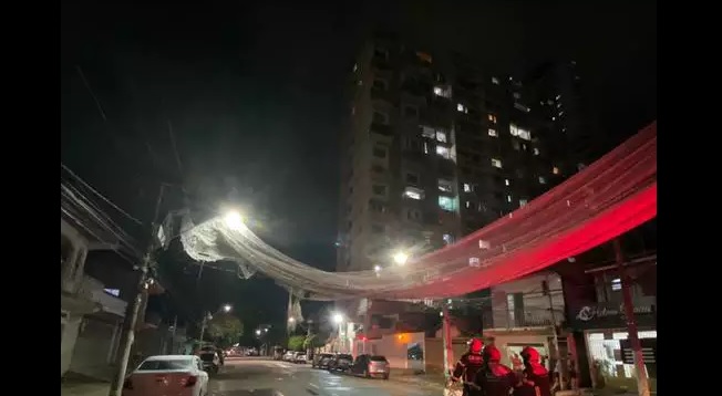 Rede de proteção cai de prédio em construção no Pará