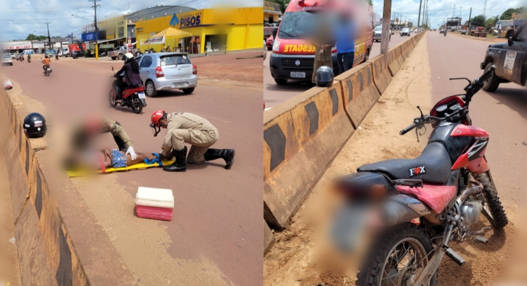 Mulher fica ferida após acidente de trânsito da BR-230