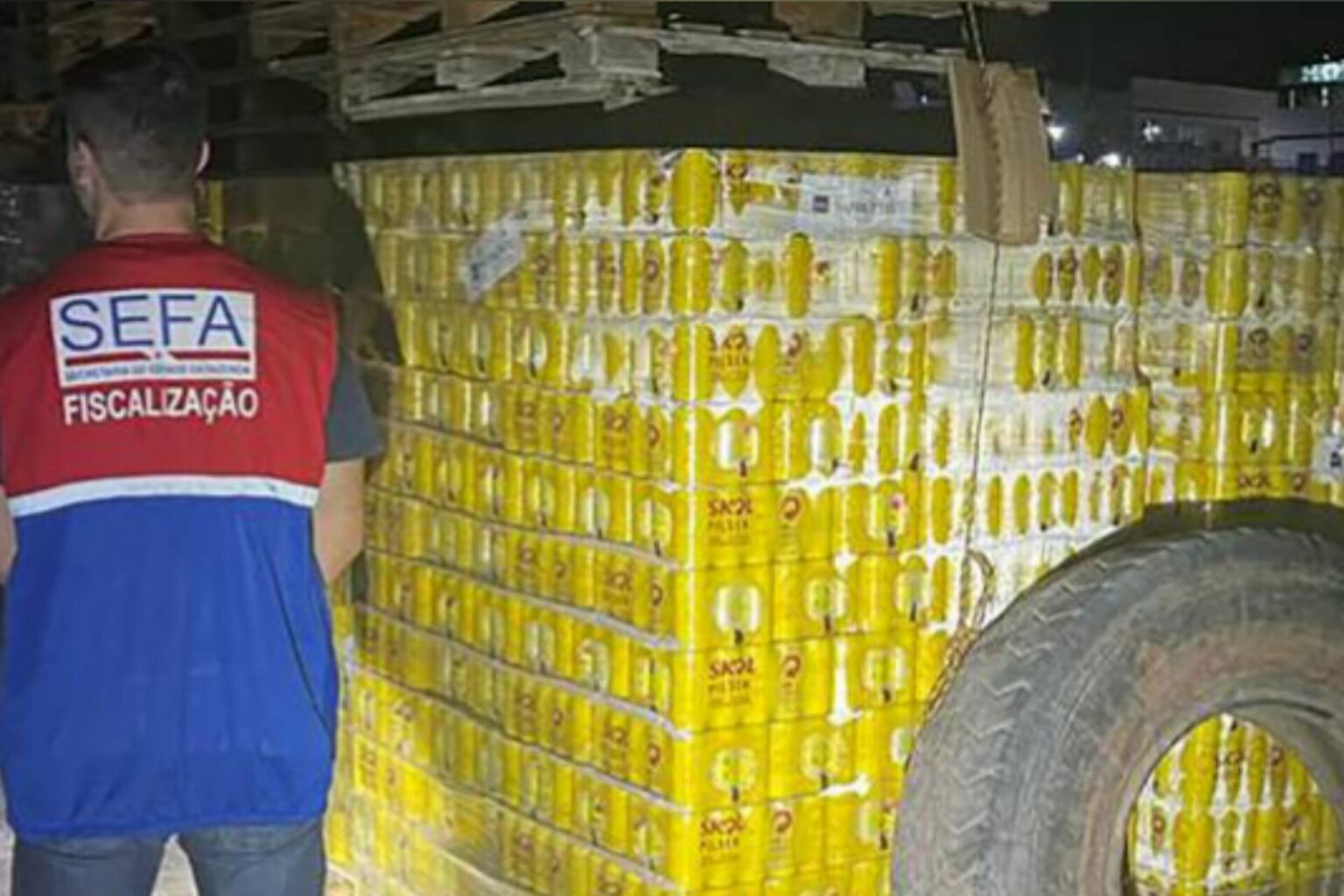 Sefa apreende 30 mil latas de cerveja em Óbidos