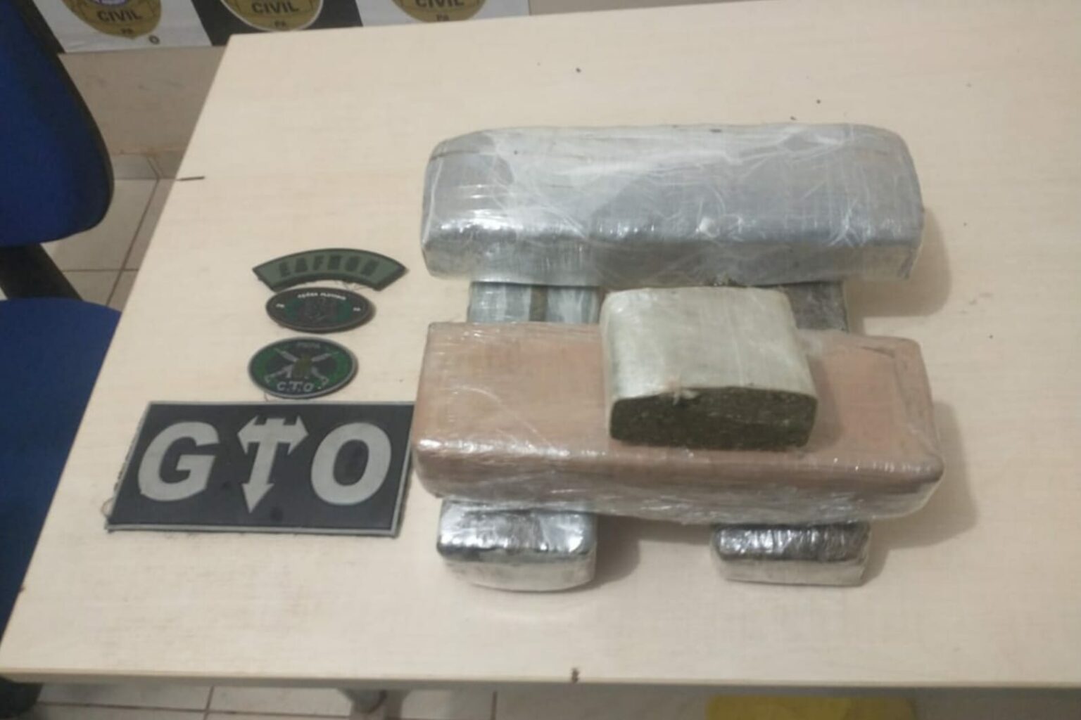 PM apreende cerca de 5 Kg de maconha em Tailândia