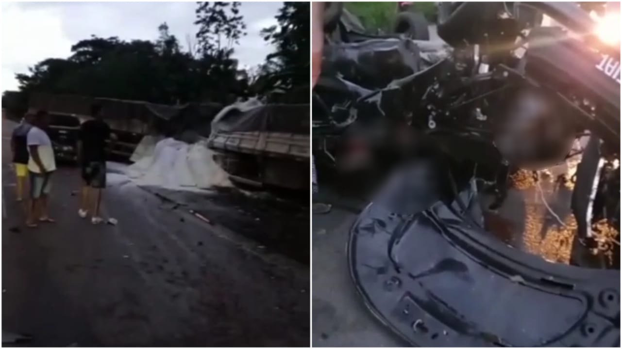 Vídeo: quatro pessoas morrem em acidente de trânsito na Alça Viária
