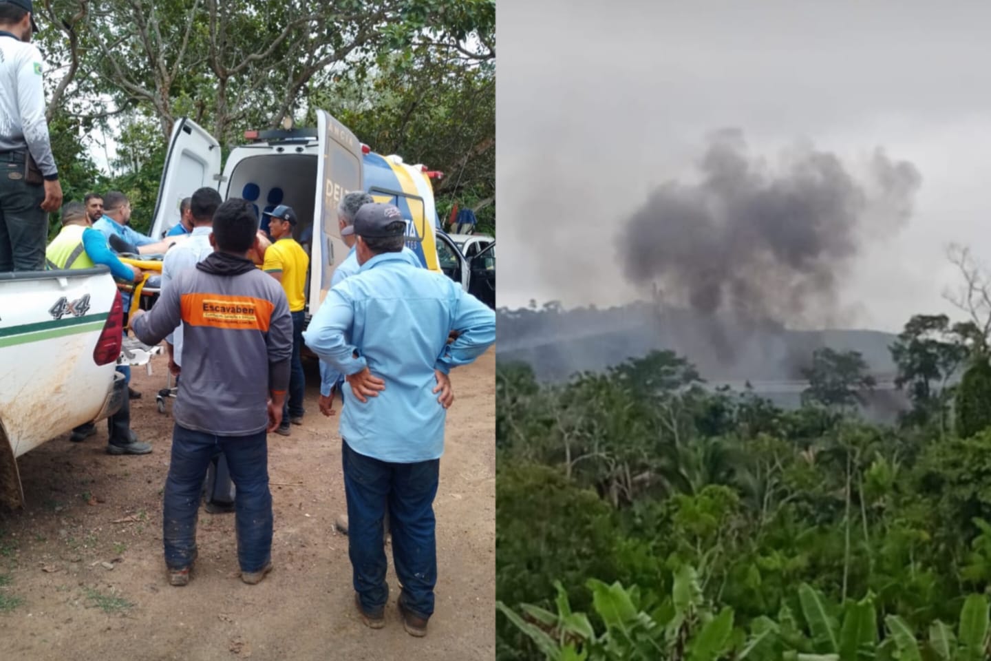 Piloto fica ferido após queda de helicóptero em Novo Repartimento