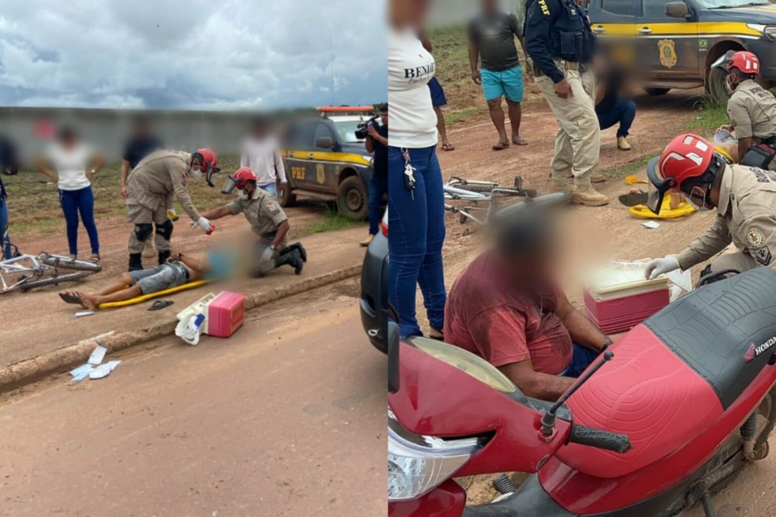 Dois acidentes envolvendo motocicletas deixam três pessoas feridas no Pará