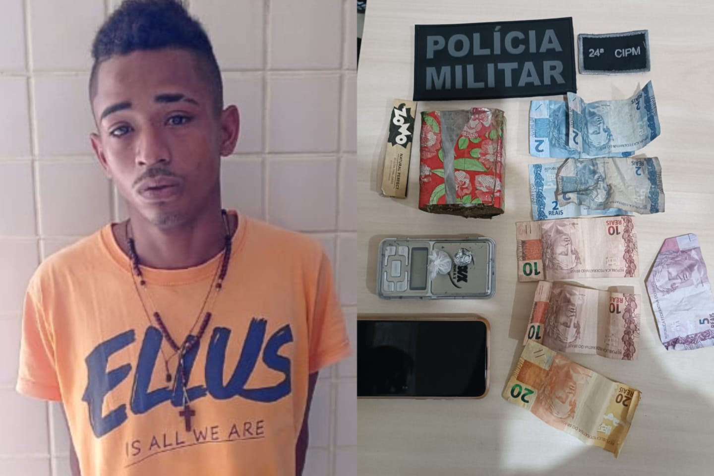 Jovem é preso ao ser flagrado com crack e maconha em Itupiranga
