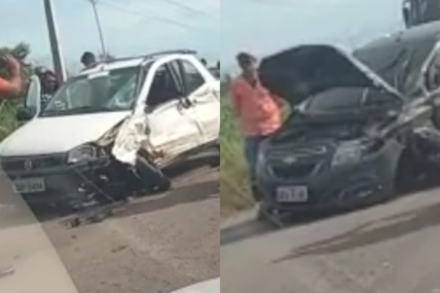 Carro colide com outro veículo na zona rural de Marabá