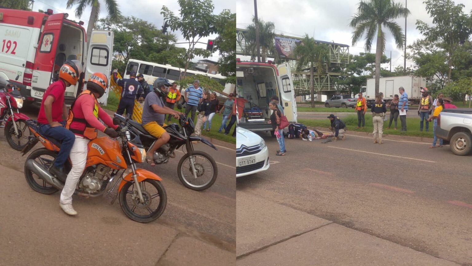 Idosa é atropelada por carro em frente ao INSS em Marabá