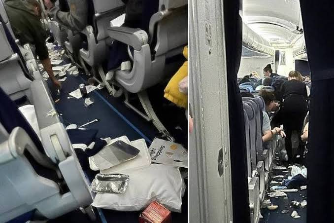 Voo sofre queda de altitude durante turbulência e sete pessoas ficam feridas