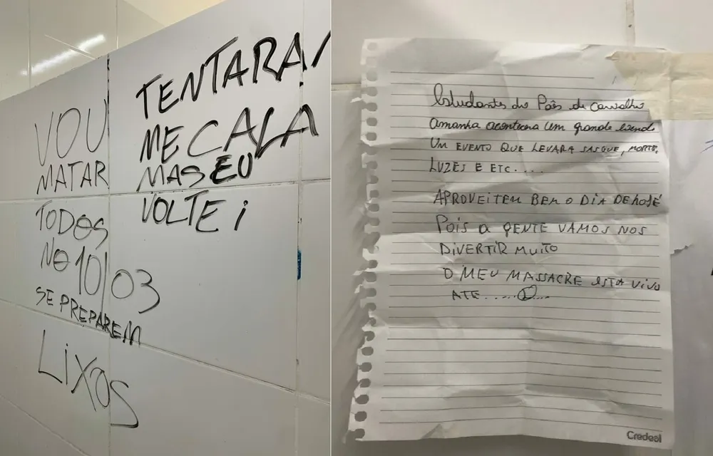 Ameaças de massacre são encontradas em escola no Pará
