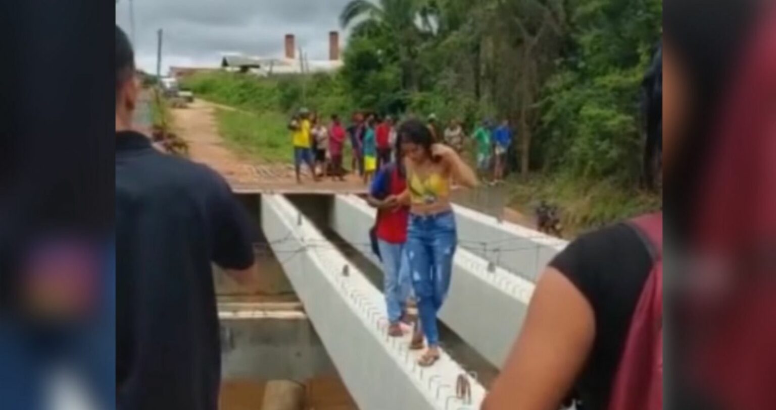 Comunidade relata sofrimento com ponte inacabada na zona rural de São João do Araguaia