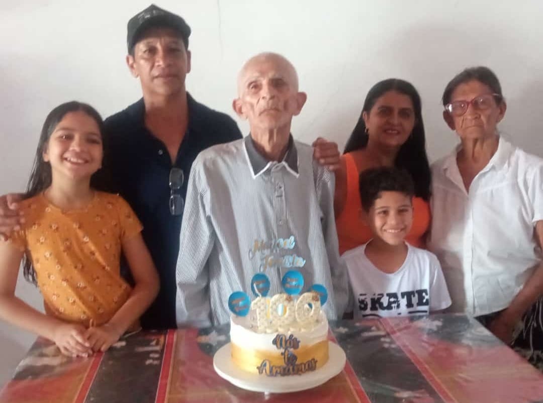 Marabá: Sogro de ex-vereador comemora 100 anos de vida no Piauí