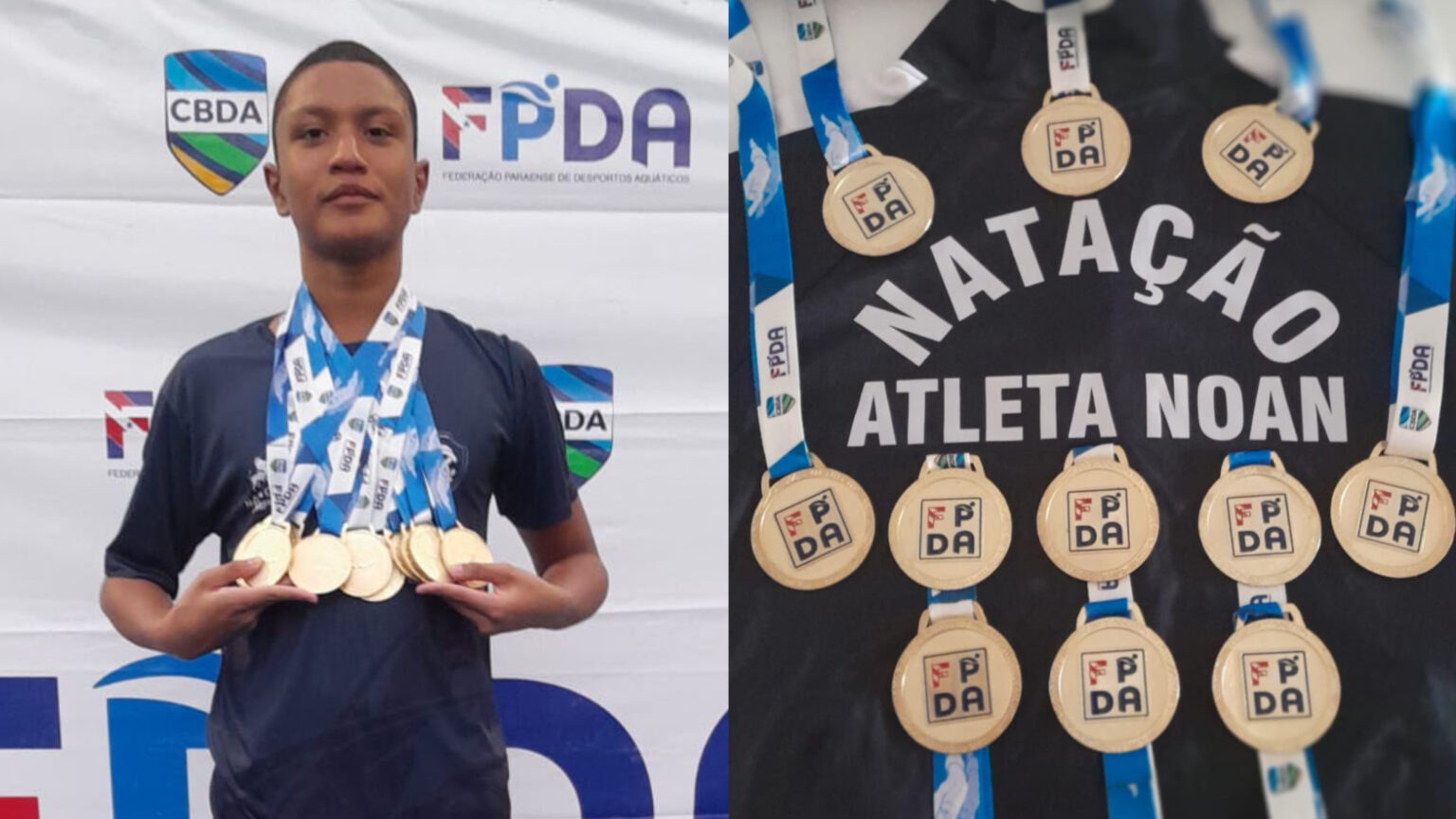 Atleta marabaense conquista 11 medalhas de ouro no 1º Festival Aquático