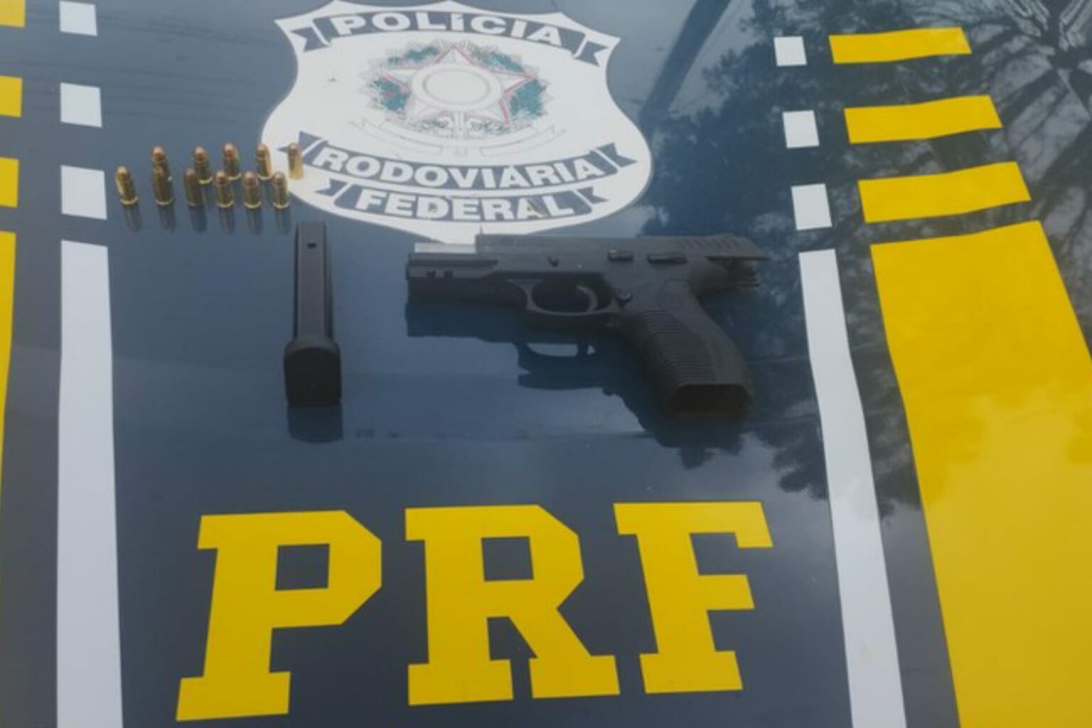 PRF apreende arma de fogo em São Geraldo do Araguaia