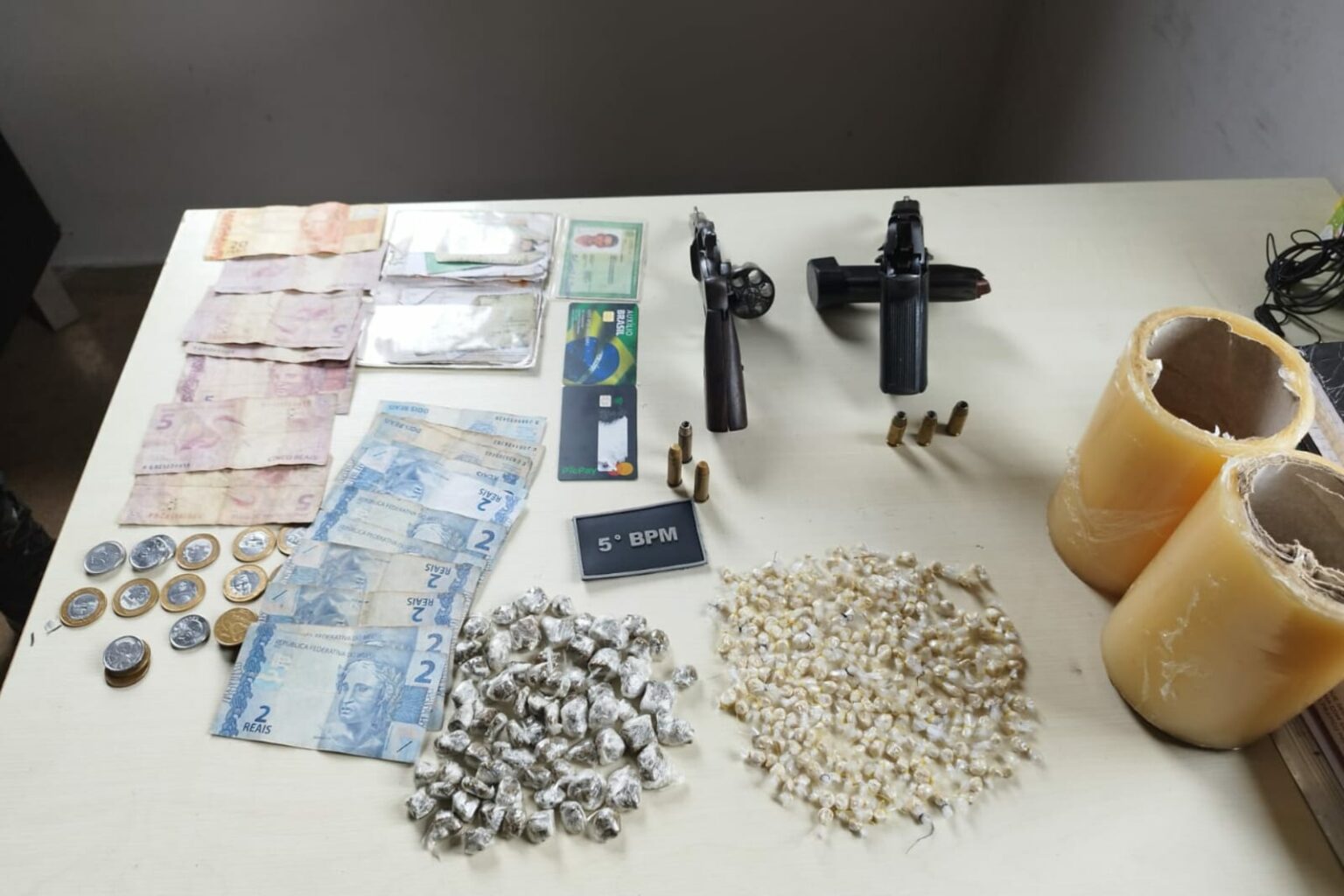 Suspeito de roubo é preso com drogas e armas de fogo no Pará