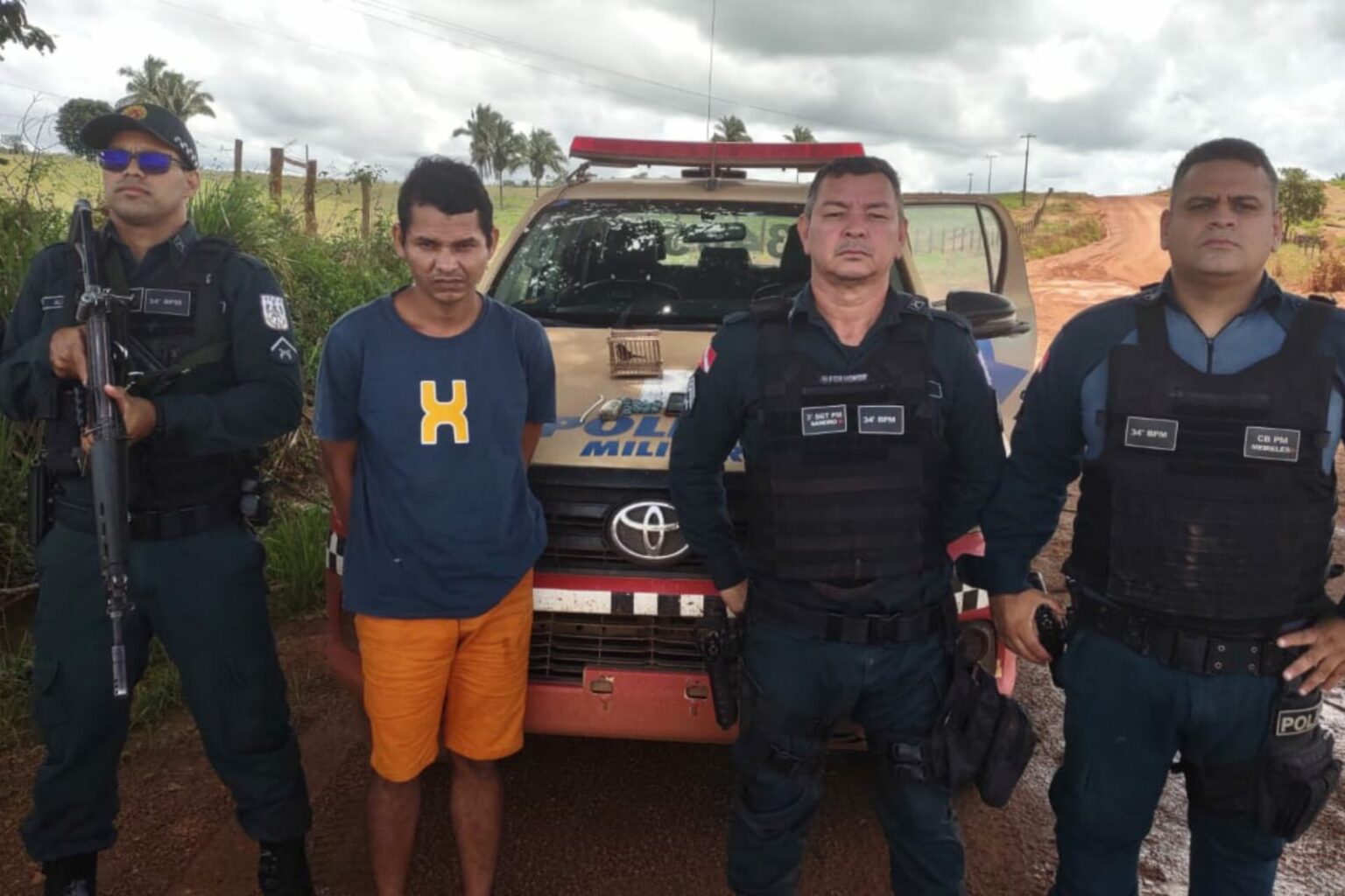 Passageiro é preso com 11 porções de maconha na zona rural de Marabá