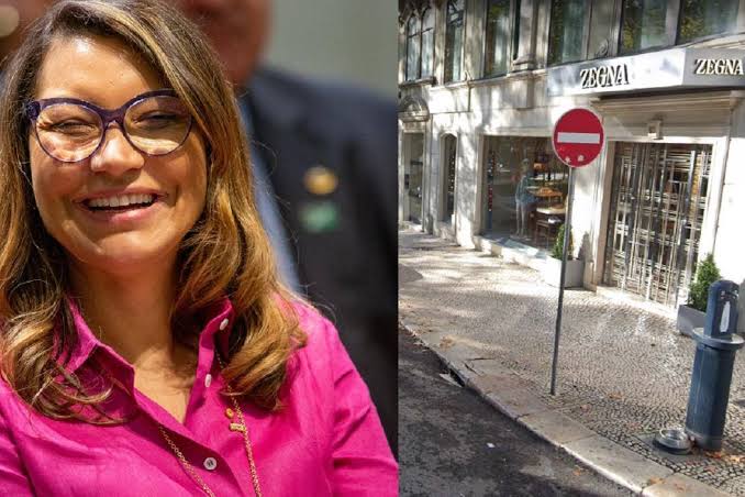 Janja, mulher de Lula, faz compras em loja de luxo de Portugal