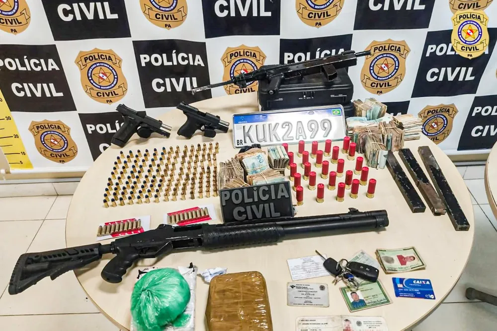 Acusado de homicídio é preso com armamento pesado no Pará