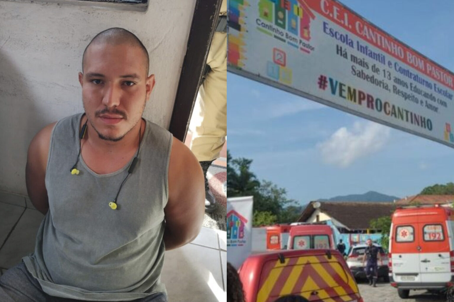 Homem com machadinha ataca creche e mata quatro crianças