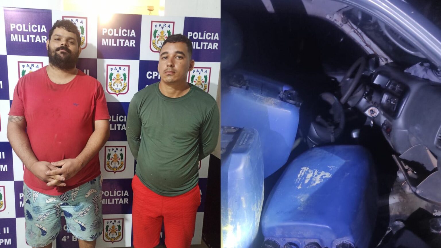Dupla é presa em flagrante por tentativa de furto de combustível em Marabá
