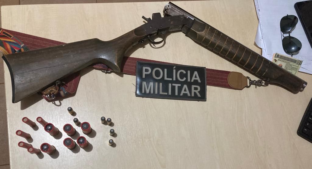 Homem é preso com espingarda em bar no sul do Pará