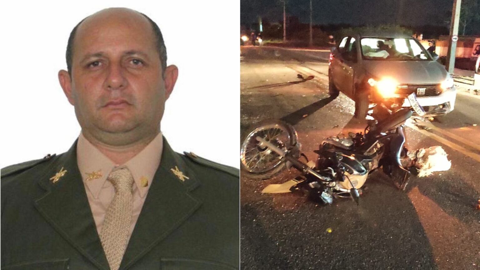 Sargento do Exército morre em colisão entre carro e moto em Marabá