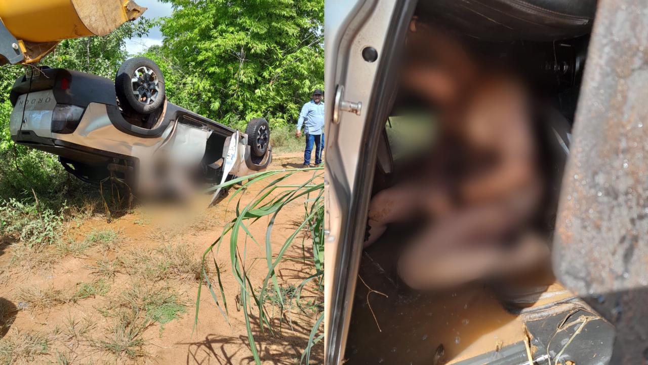 Casal morre afogado após carro cair em lagoa no sul do Pará