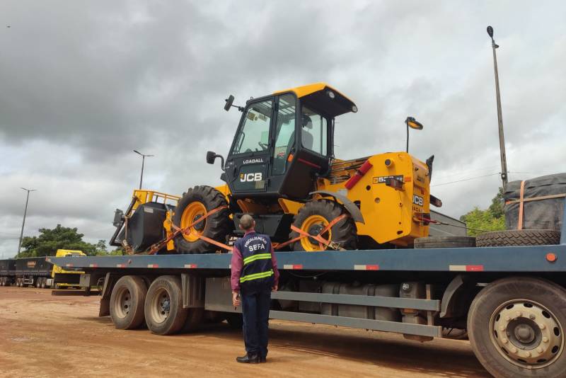 Sefa apreende máquina avaliada em R$ 430 mil no sudeste do Pará