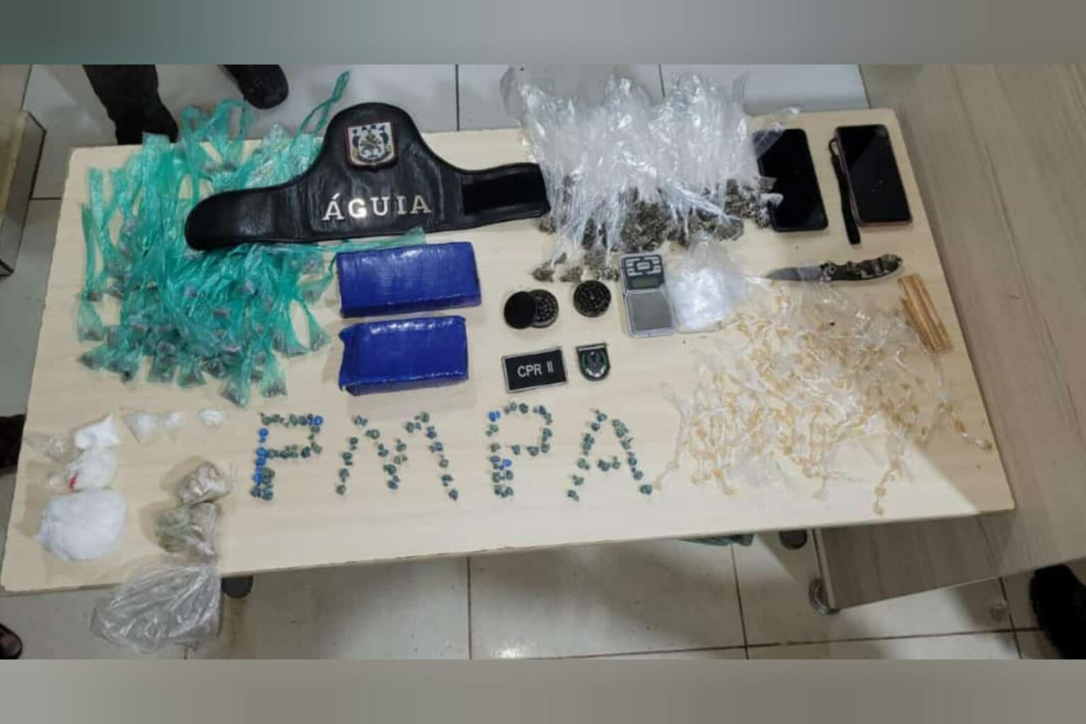 Trio é preso ao ser flagrado com drogas em Marabá