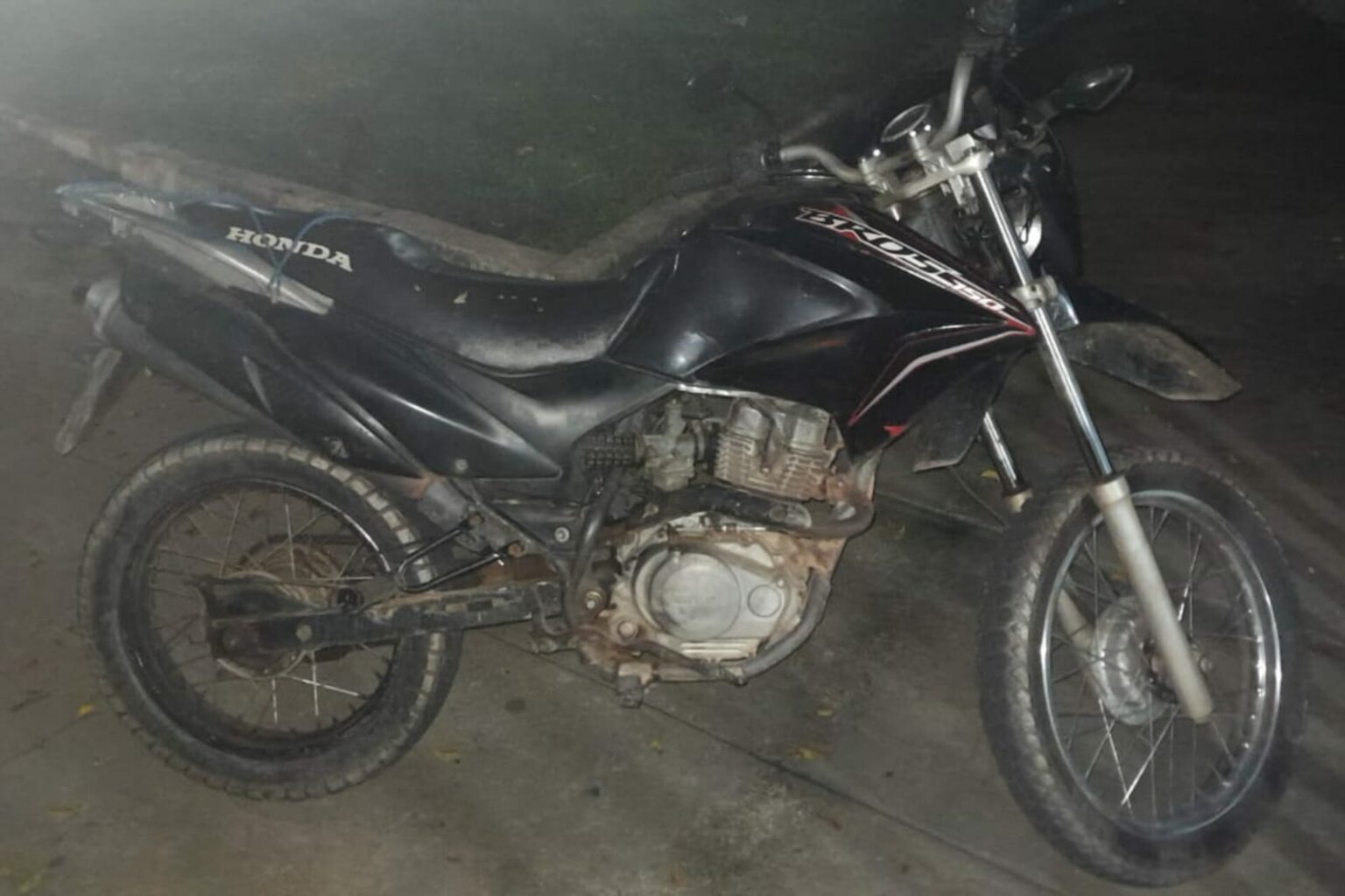 Homem é preso por pilotar moto sem placa e com chassi adulterado em Marabá