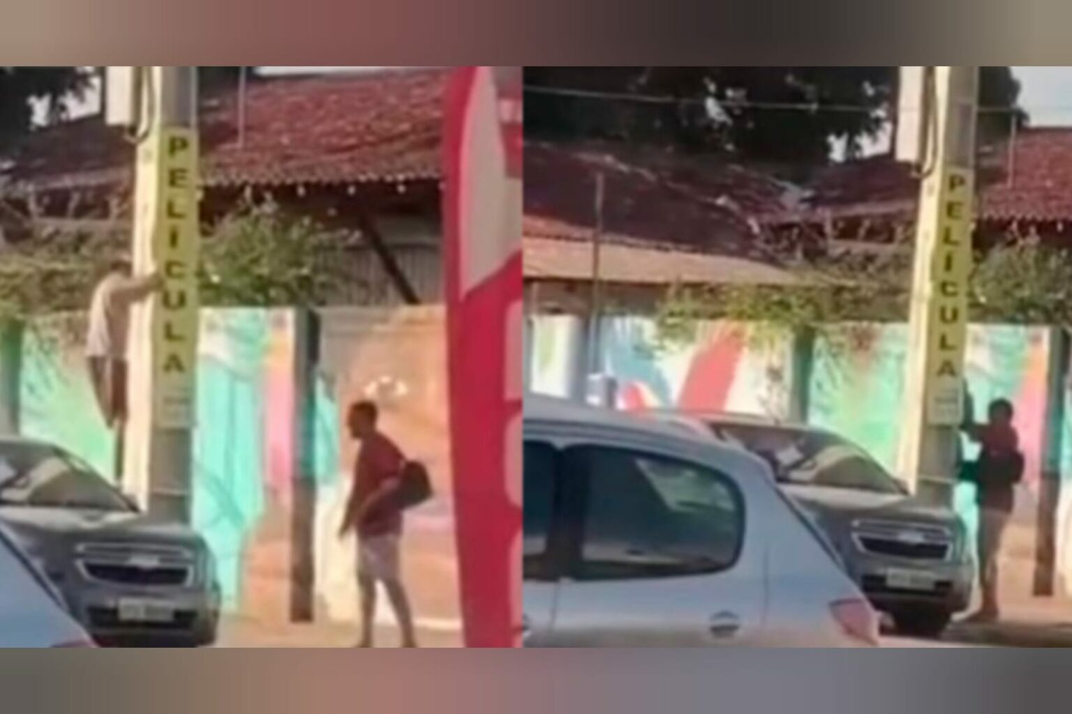 Dupla é flagrada furtando fiação de telefone e internet no Pará