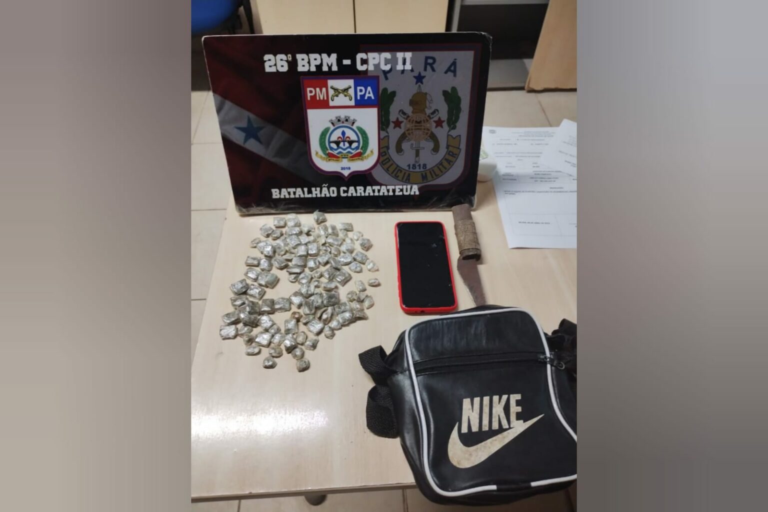 Homem é preso ao ser flagrado com 107 papelotes de maconha no Pará