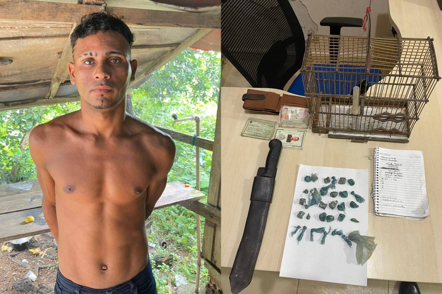 PM prende traficante e apreende drogas na zona rural de Itupiranga