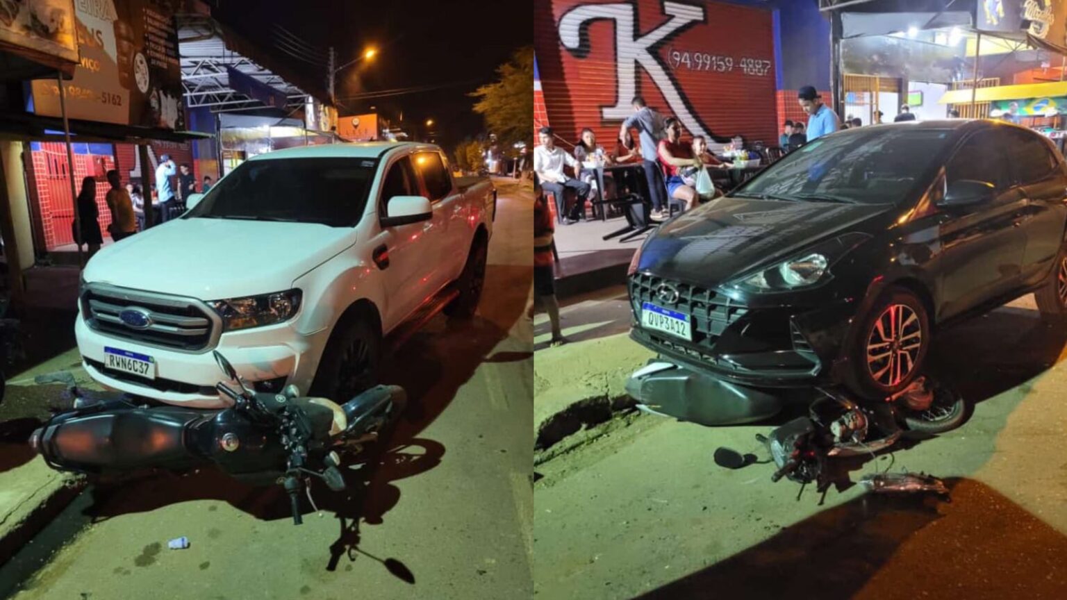 Caminhonete conduzida por motorista embriagado colide contra carros e motos em Marabá