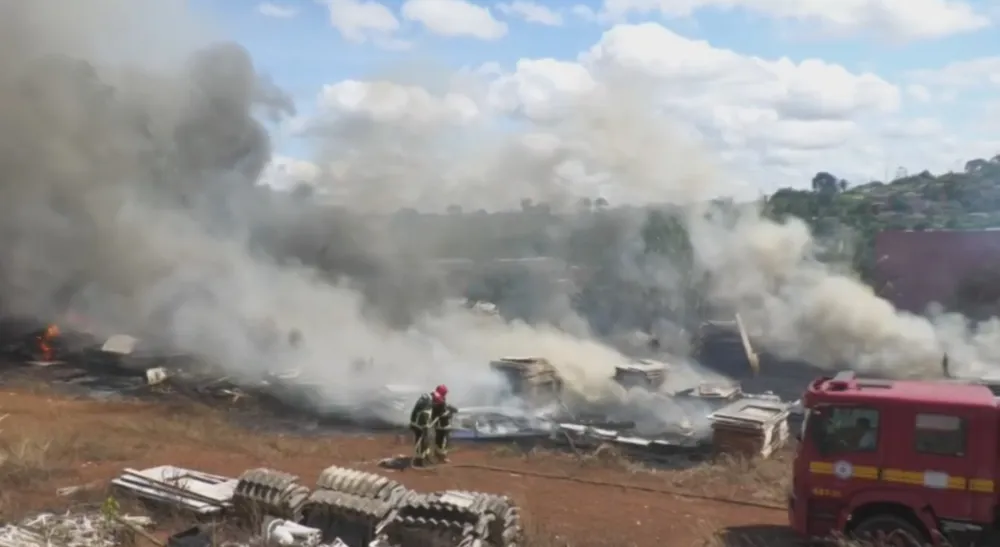 Incêndio destrói depósito de gás no interior do Pará