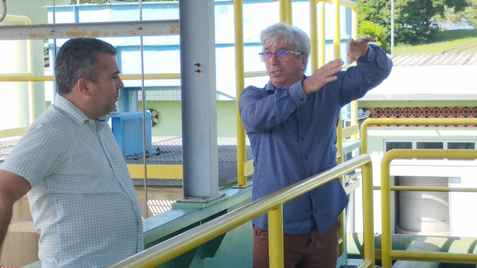 Prefeito Alexandre Siqueira visita obras da nova estação de tratamento de água de Tucuruí