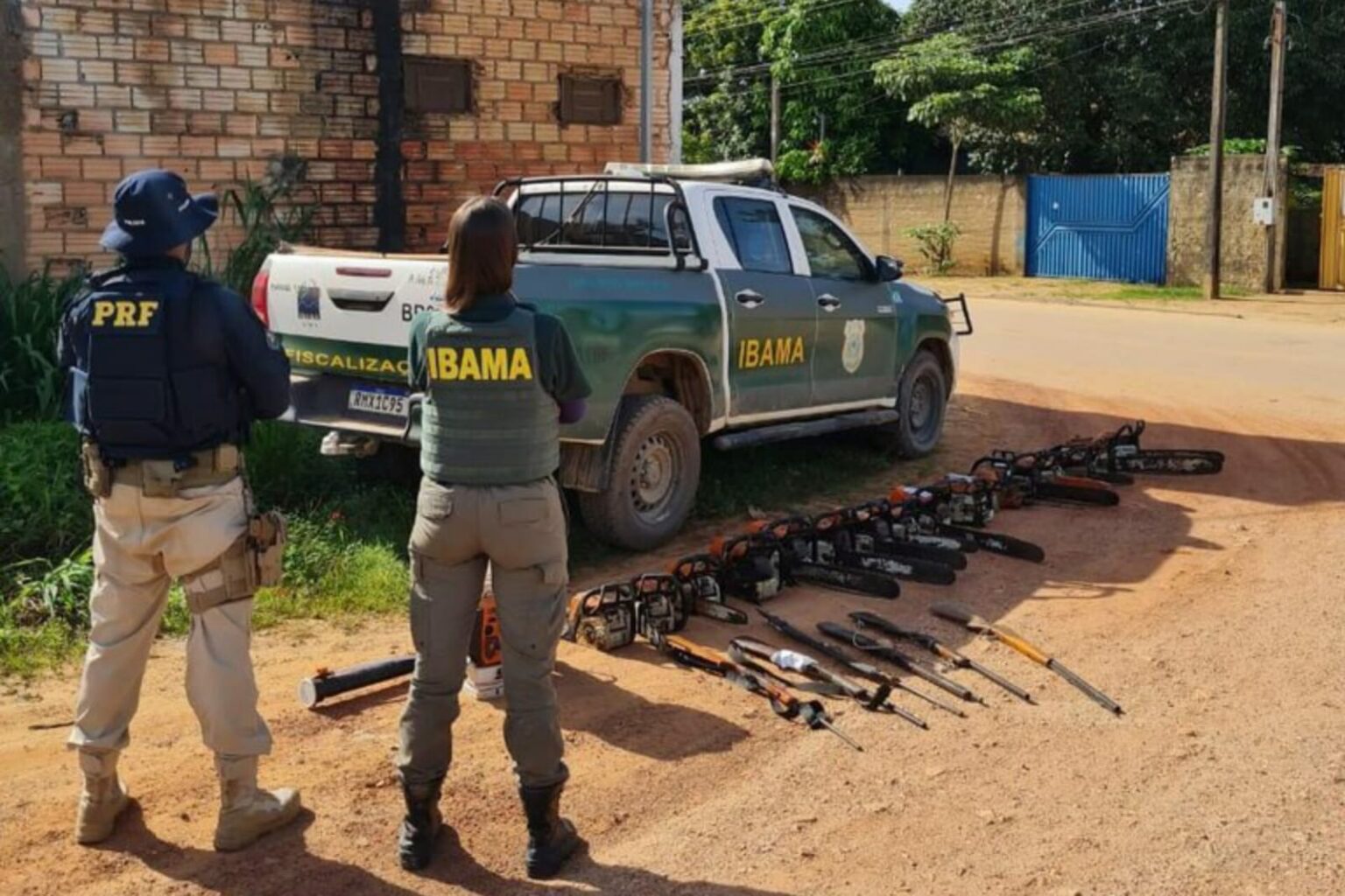 PRF e Ibama realizam operação de combate ao desmatamento em São Félix do Xingu