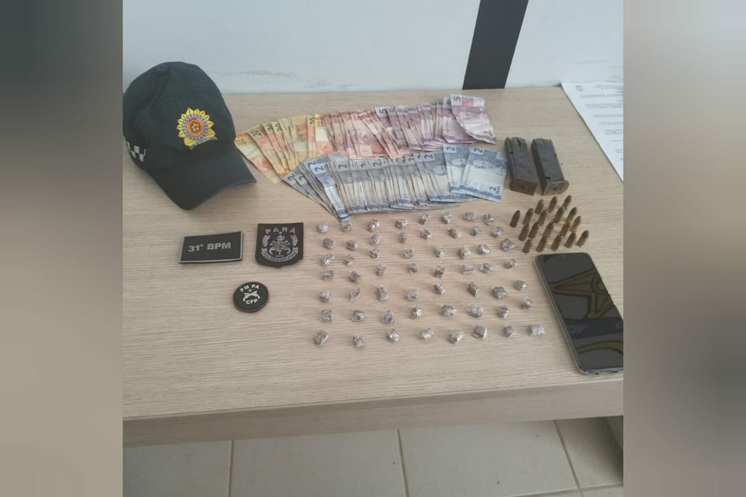 PM prende homem com drogas e munições no Pará