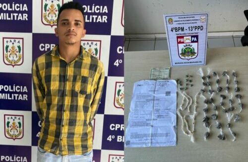 Ex-presidiário é preso após ser flagrado com drogas em Marabá