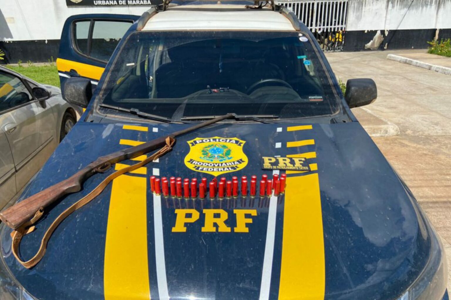 Passageiro é preso com arma de fogo e munições em Marabá