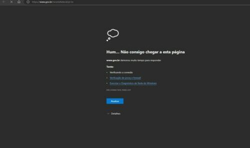 Site da Receita fica instável após grande volume de consultas