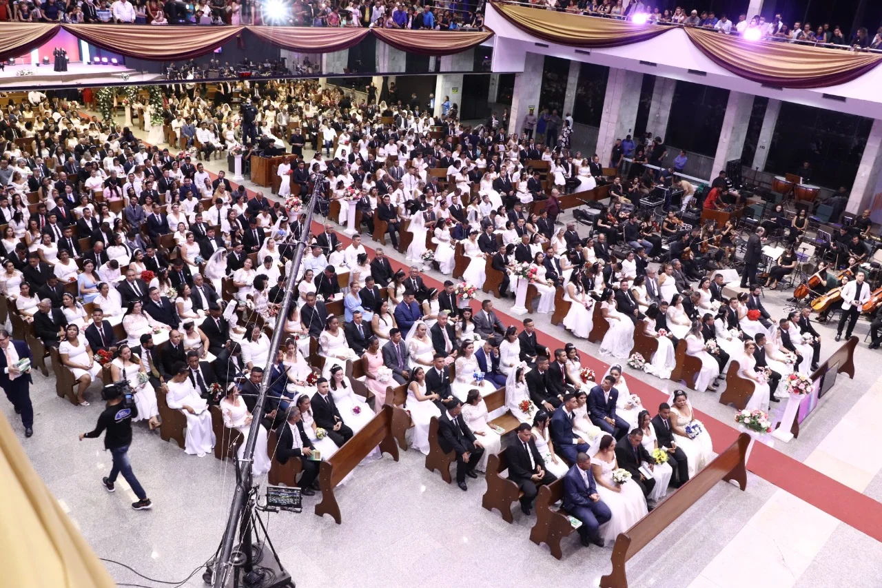 Casamento comunitário: Assembleia de Deus promove união de 320 casais no Pará