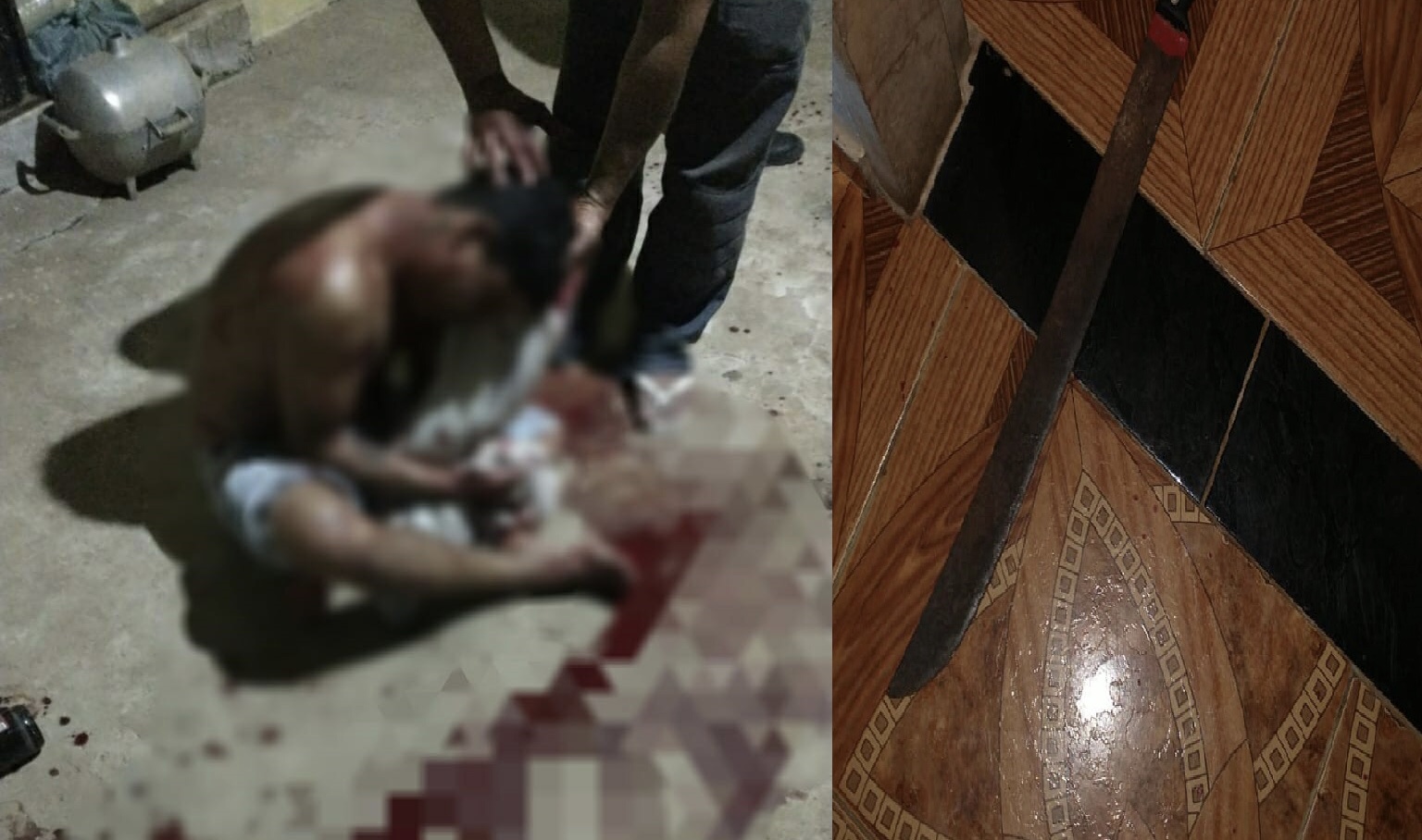 Homem é agredido com golpe de facão na cabeça no Bairro Liberdade II