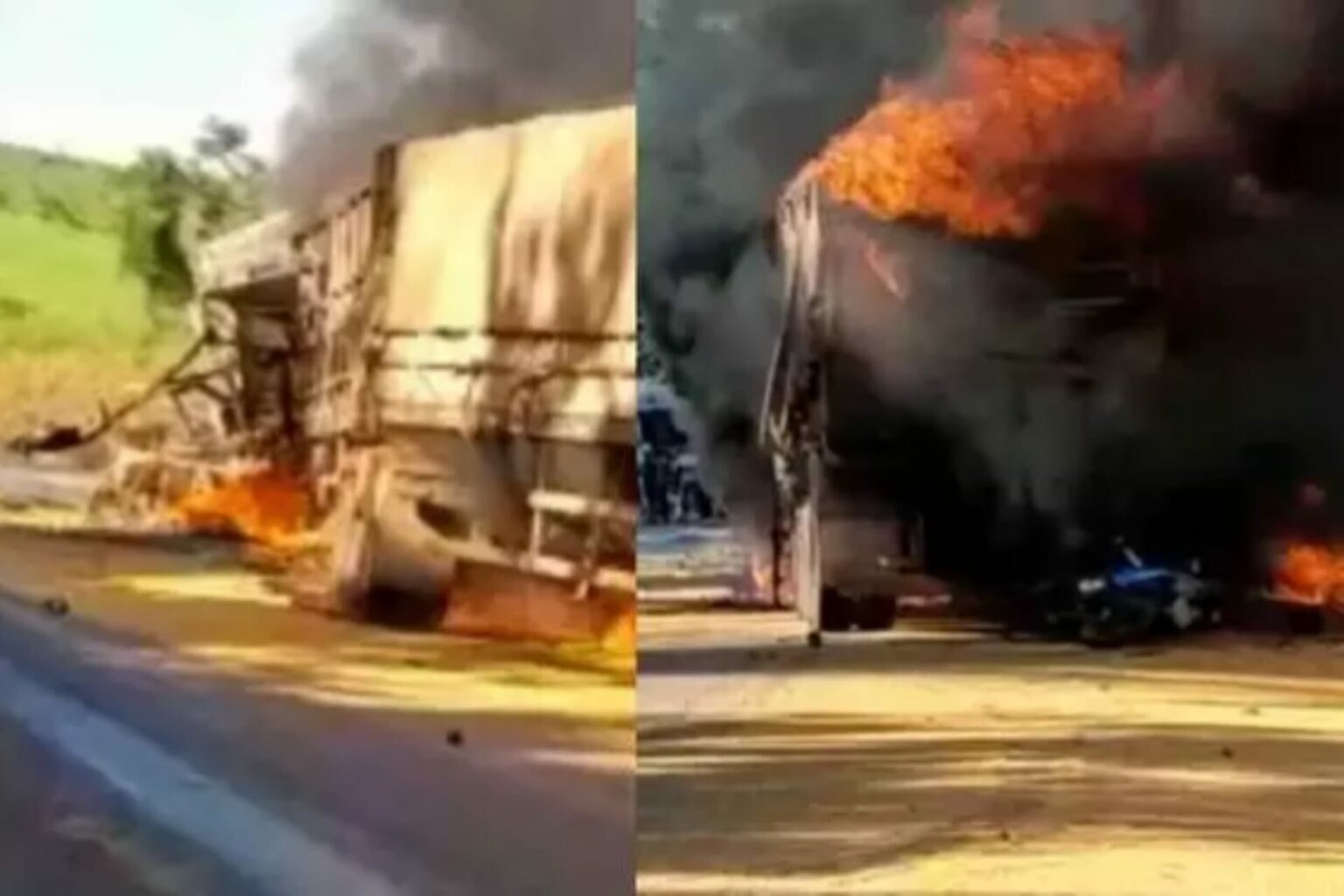 Pai e filho morrem após grave acidente na BR-163