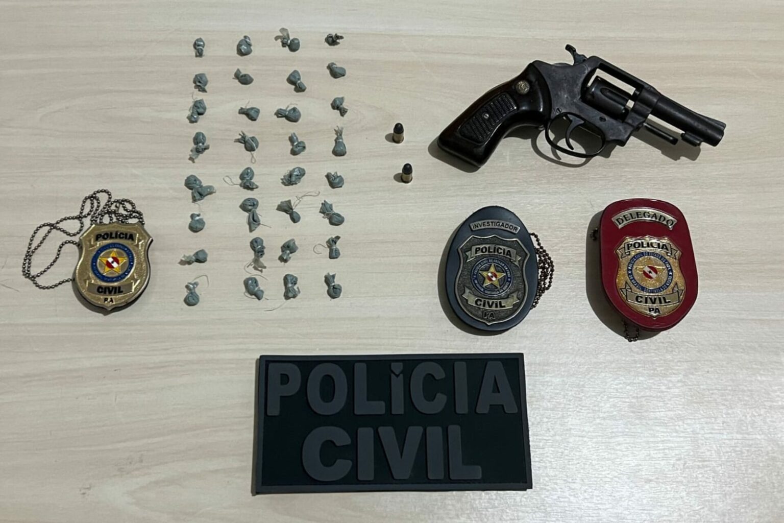 PC prende suspeito por posse irregular de arma de fogo e tráfico no Pará