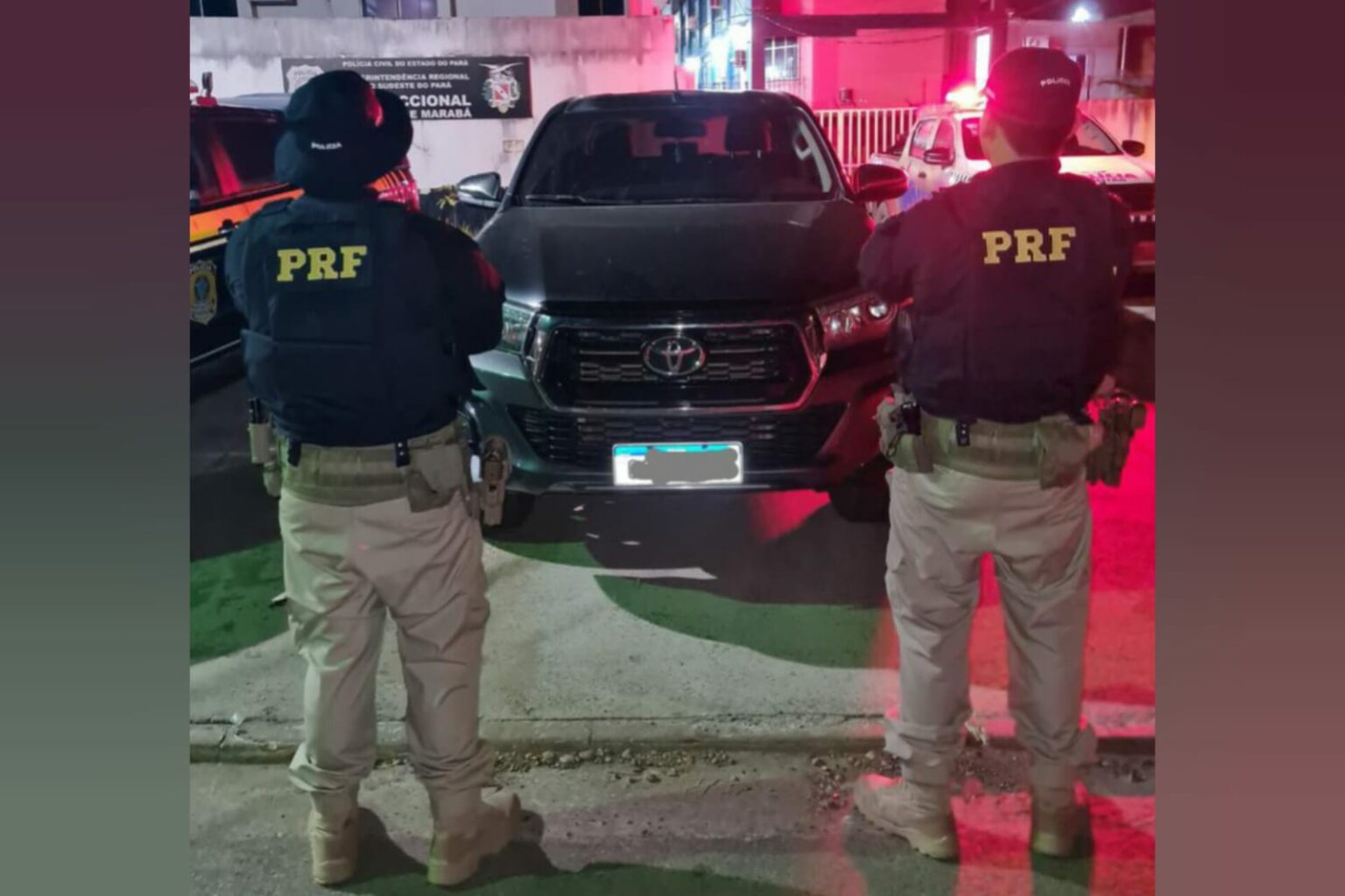 PRF recupera caminhonete roubada em Marabá