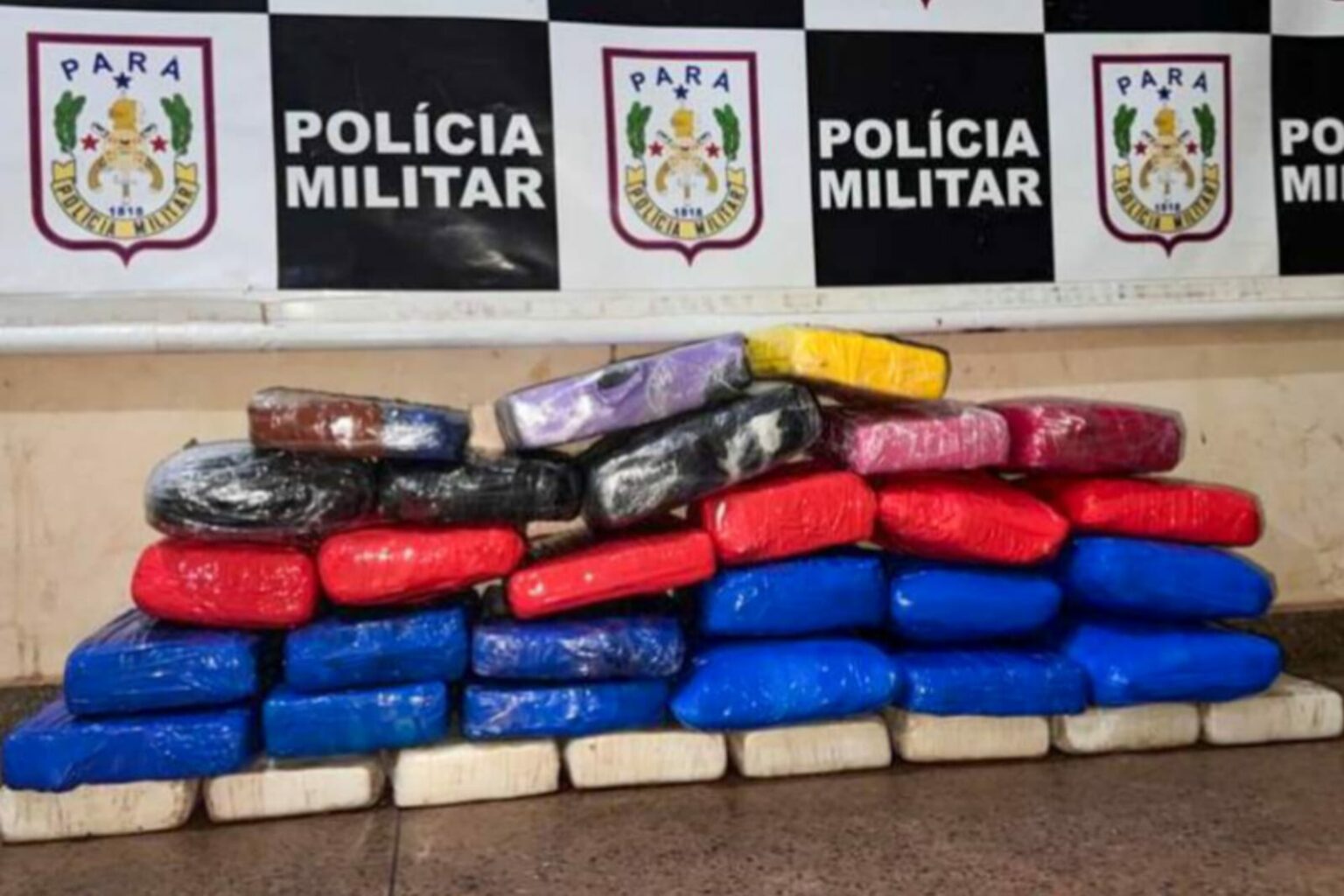 PM apreende mais de 30 quilos de drogas no Pará
